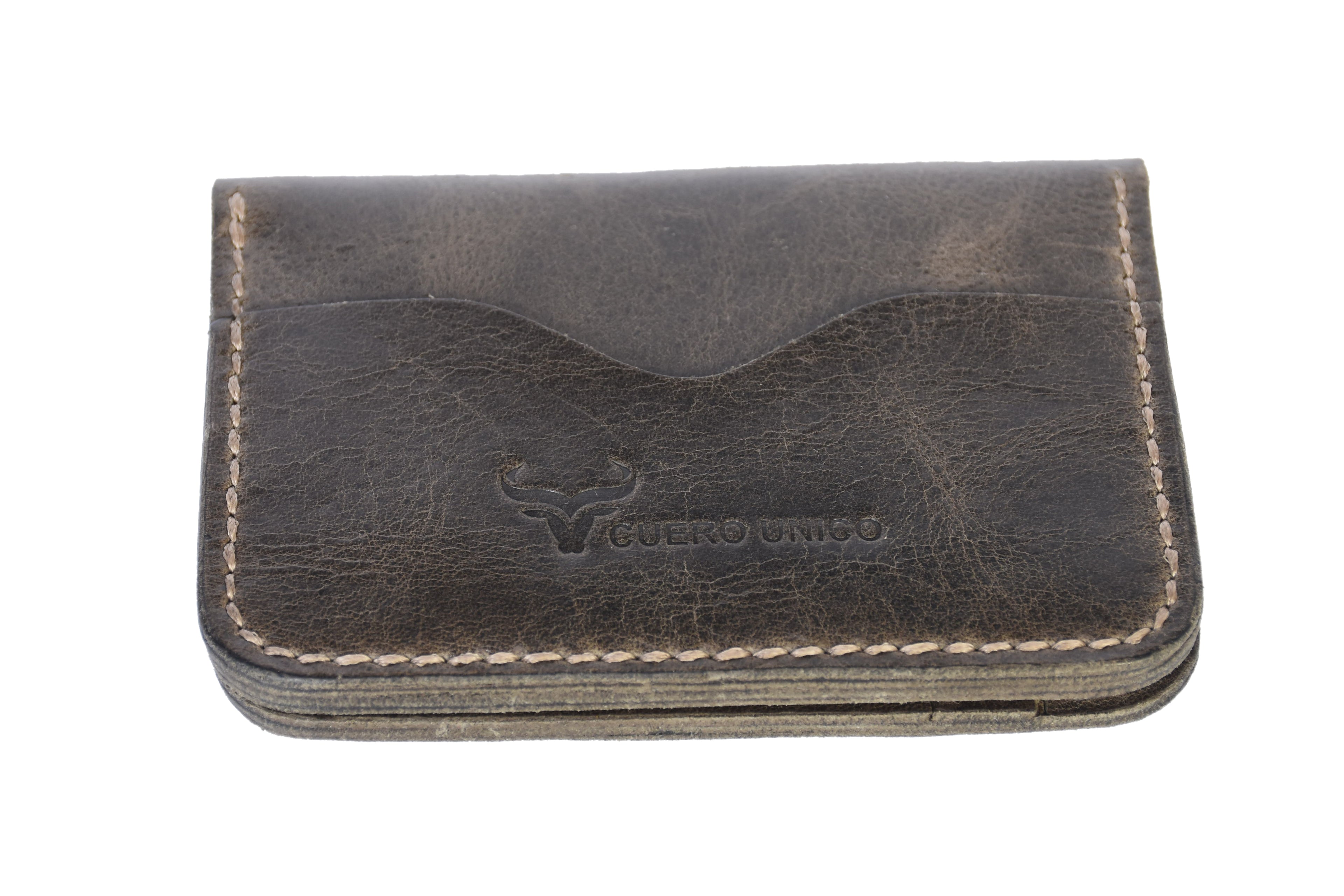 Cuerounico Vertical Wallet – Tan